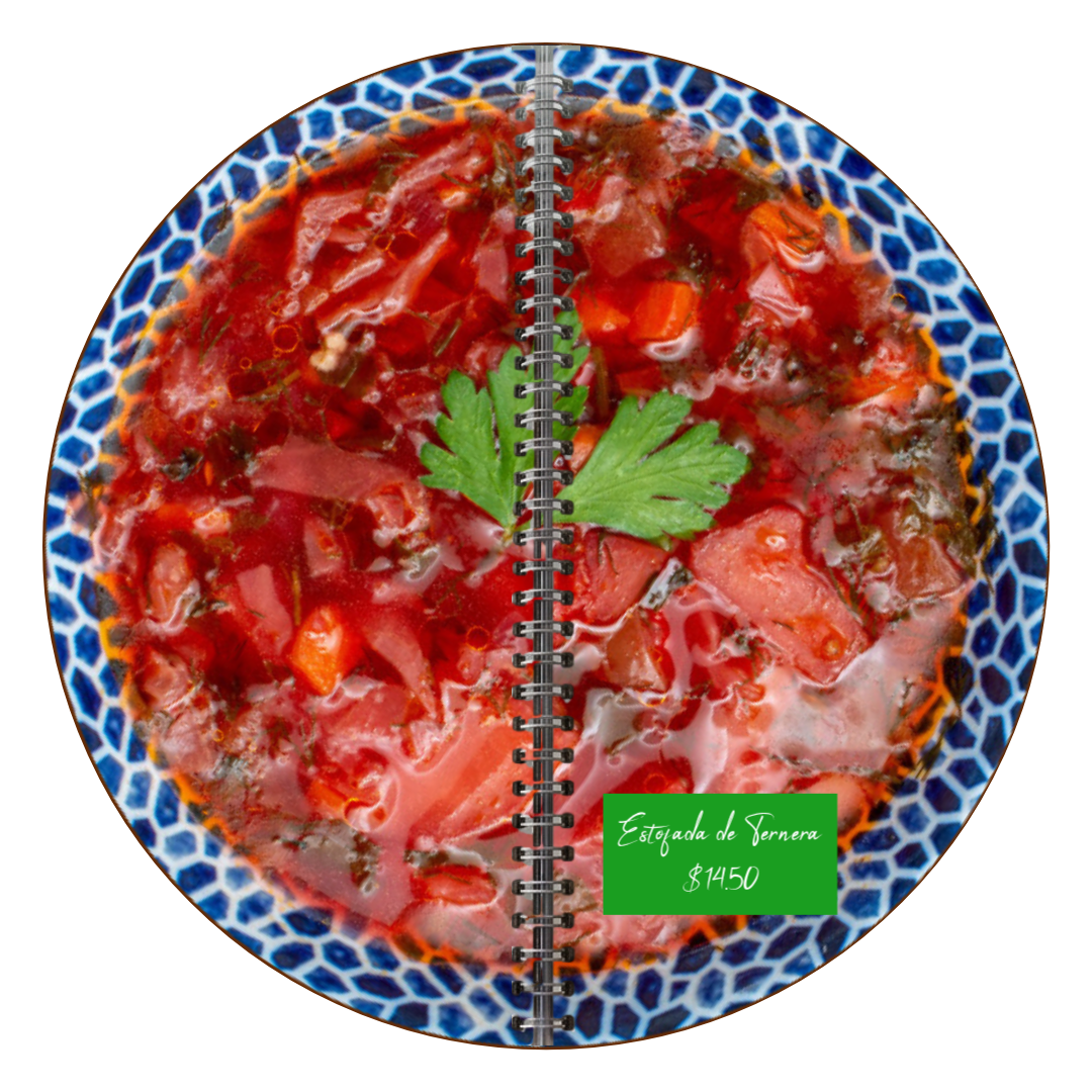 Beef stew circular menu